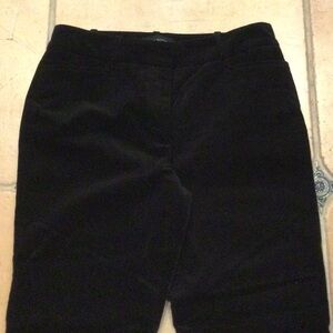 Women’s Black Velour Pants Talbots 6